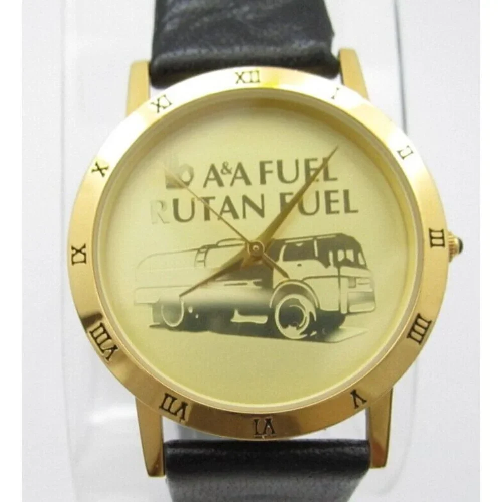 Men Image A&A Fuel Rutan Fuel Company Quartz WR Analog 33mm Round Watch (G579)